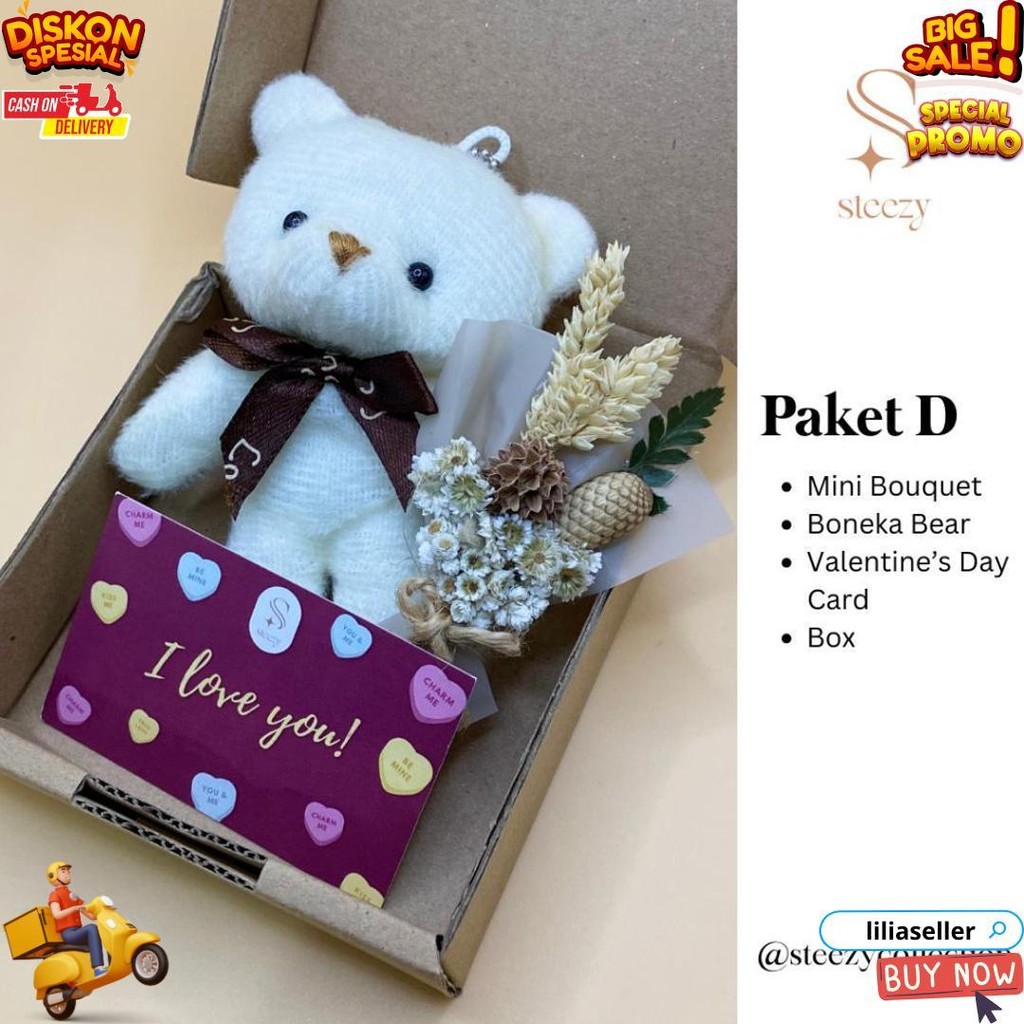 

Paket Silverqueen Bear Edisi Valentine / Coklat Silverqueen Beruang Valentines Day / Hadiah Hari Guru D Termurah