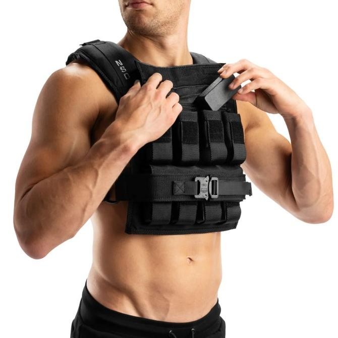 BEBAS ONGKIR - Adjustable Weight Vest Rompi Olahraga Beban Pemberat Badan Bending Crosssfit Fitness 