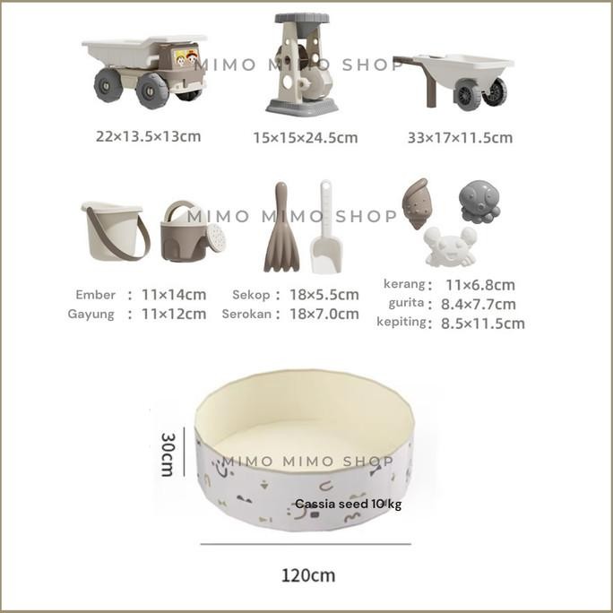 Murah Sand Pool - Kolam Pasir Batu Cassia Seed Mainan Motorik Anak