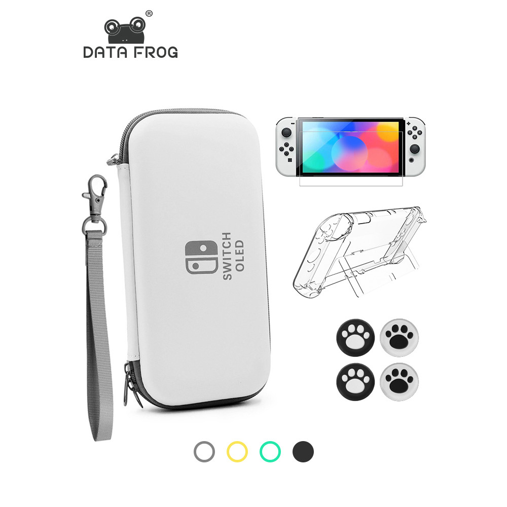 

DATA FROG Carrying Case Compatible-Nintendo Switch OLED Storage Protective Hard Cover Crystal Shell For Switch Oled Accessories