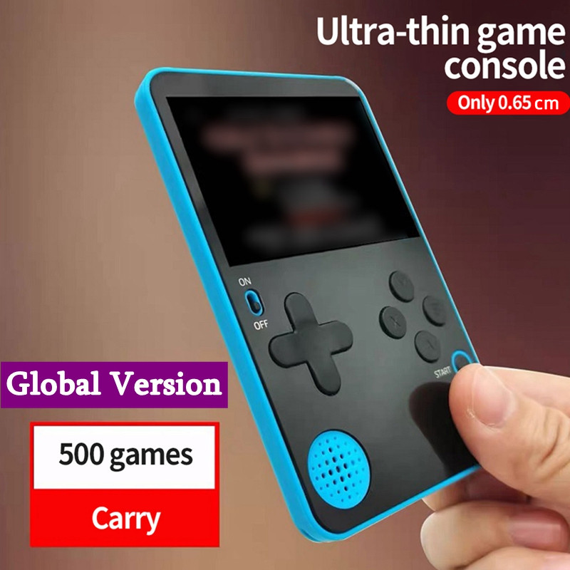 

DATA FROG Portable Ultra Thin 6.5mm Handheld Game Players Built-in 500 FC Games Mini Retro Gaming Console Playable on the Plane