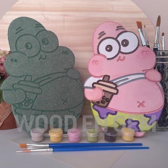 

TERMURAH DIY Wood Character Painting Kit Mewarnai Melukis Kayu Karakter Mainan Edukatif Anak Hampers Souvenir Spongebob | Woodengem hj-45
