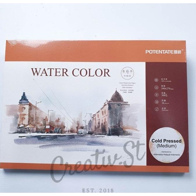 

Sale Potentate Watercolor Pad Medium Cold Pressed 19 X 27 Cm