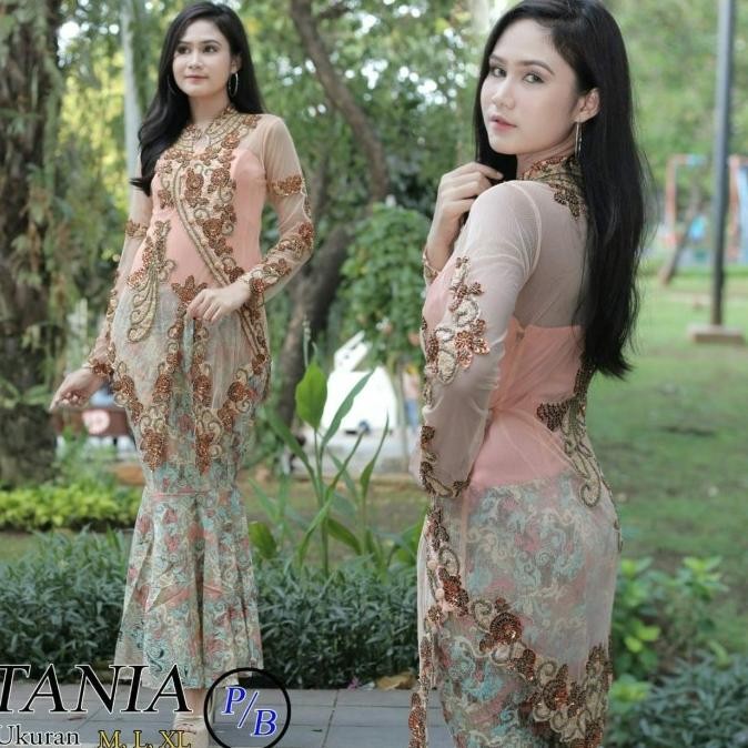 Grosir Setelan Kebaya Payet Tania Bordir Putih Dan Warna Lain