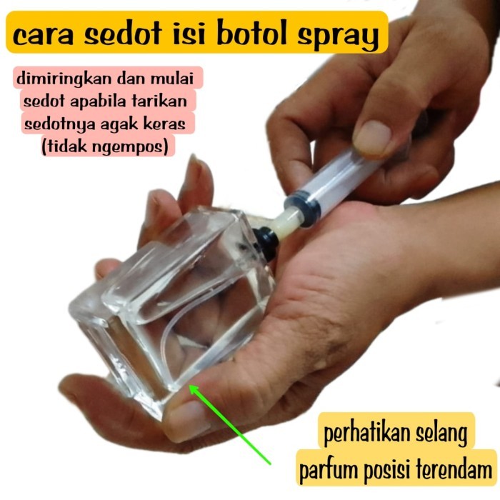 TERUJI suntikan selang alat untuk isi ulang parfum spray - alat decant parfum