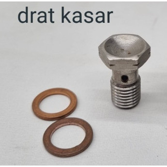 KOMPLIT baut banjo selang rem kaliper Brembo Accossato RCB KTC Hel TDR