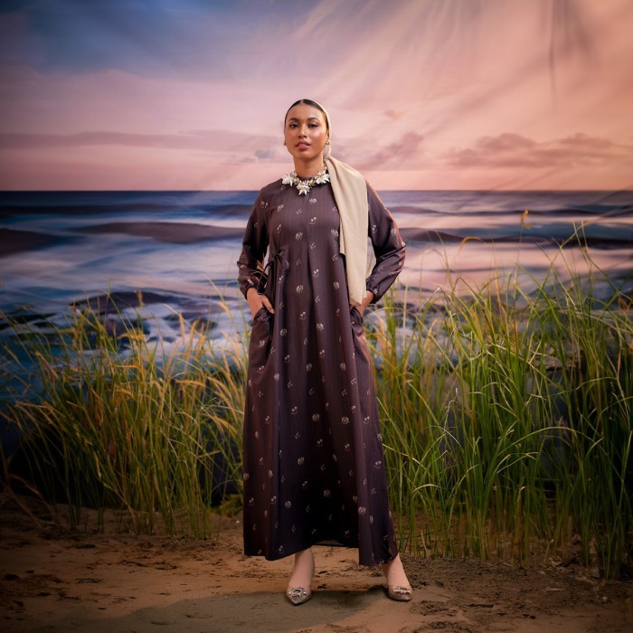 ZM Zaskia Mecca - Kaira Dress Gamis Wanita - Romansa Khatulistiwa - Wijayakusuma