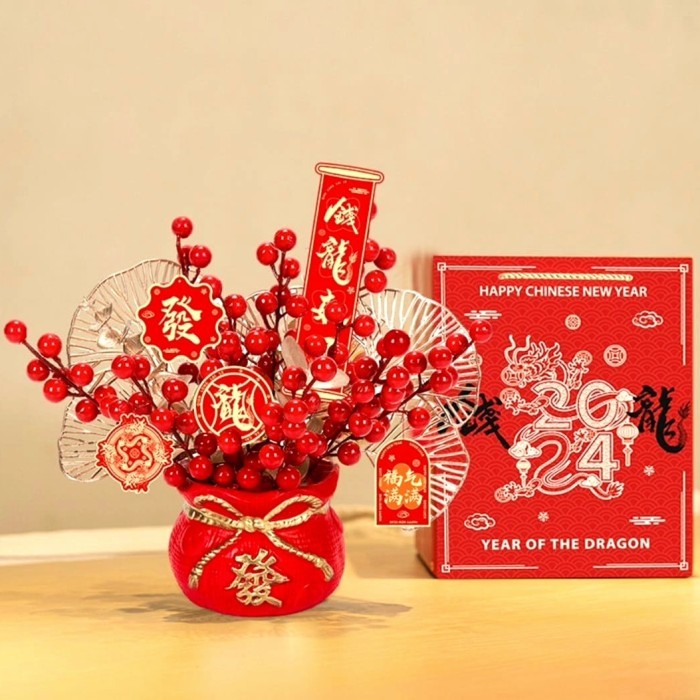 

HAMPERS IMLEK 2024 NAGA XINCIA CNY SINCIA GIFT SET MANGKOK PIRING KADO