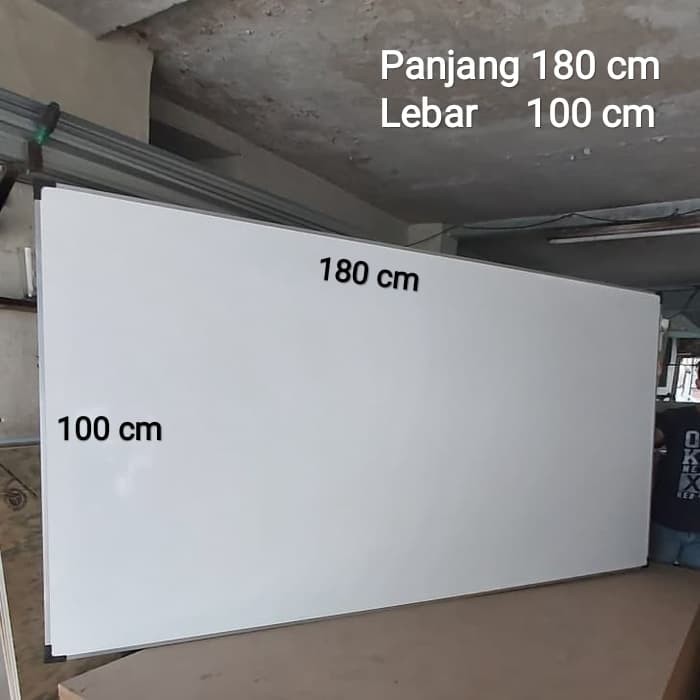 

Whiteboard besar 100 x 180 cm papan tulis besar 180 x 100 cm