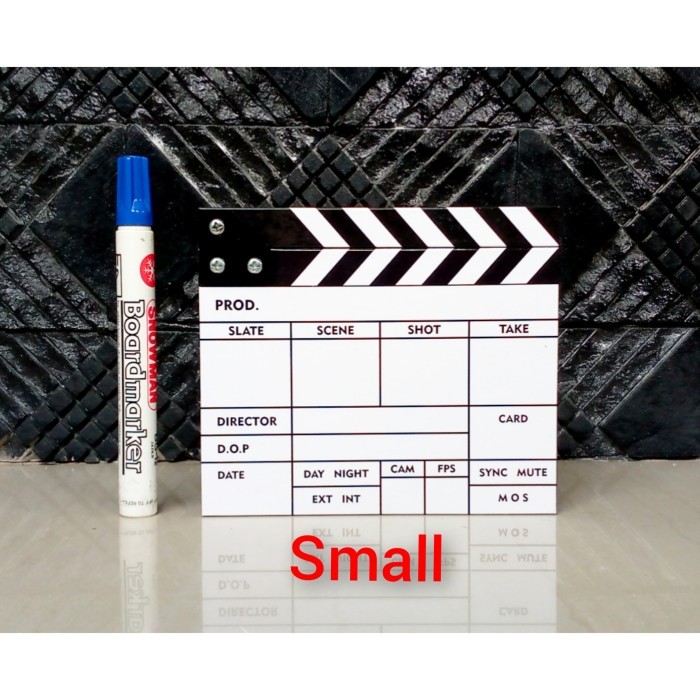 

Paket Clapper Board Ukuran Standard & Small