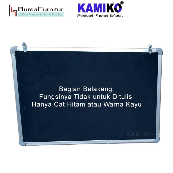 

Whiteboard Kamiko 60 x 120 Spidol H,B,HJ, M, Hapus magnet, Magnet
