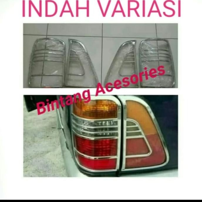 GARNIS LIS LAMPU BELAKANG KIJANG LGX 2002/2003 CHROME