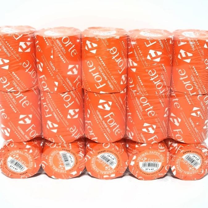 

Sale Grosir (1Packs/10Roll) Kertas Kasir/Paper Thermal Forte 57X47/58X48
