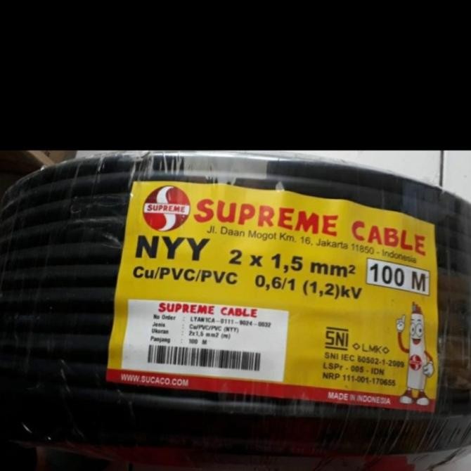 {{{{}}] Kabel NYY 2x1,5 Supreme Tembaga
