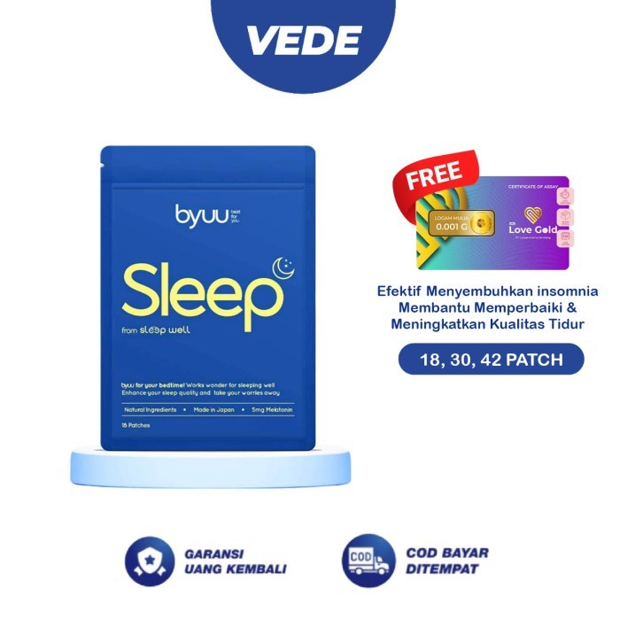 Terlaris BYUU Sleep Well Patch untuk Insomnia Tidur Nyenyak 18 30 42 Patch SALE