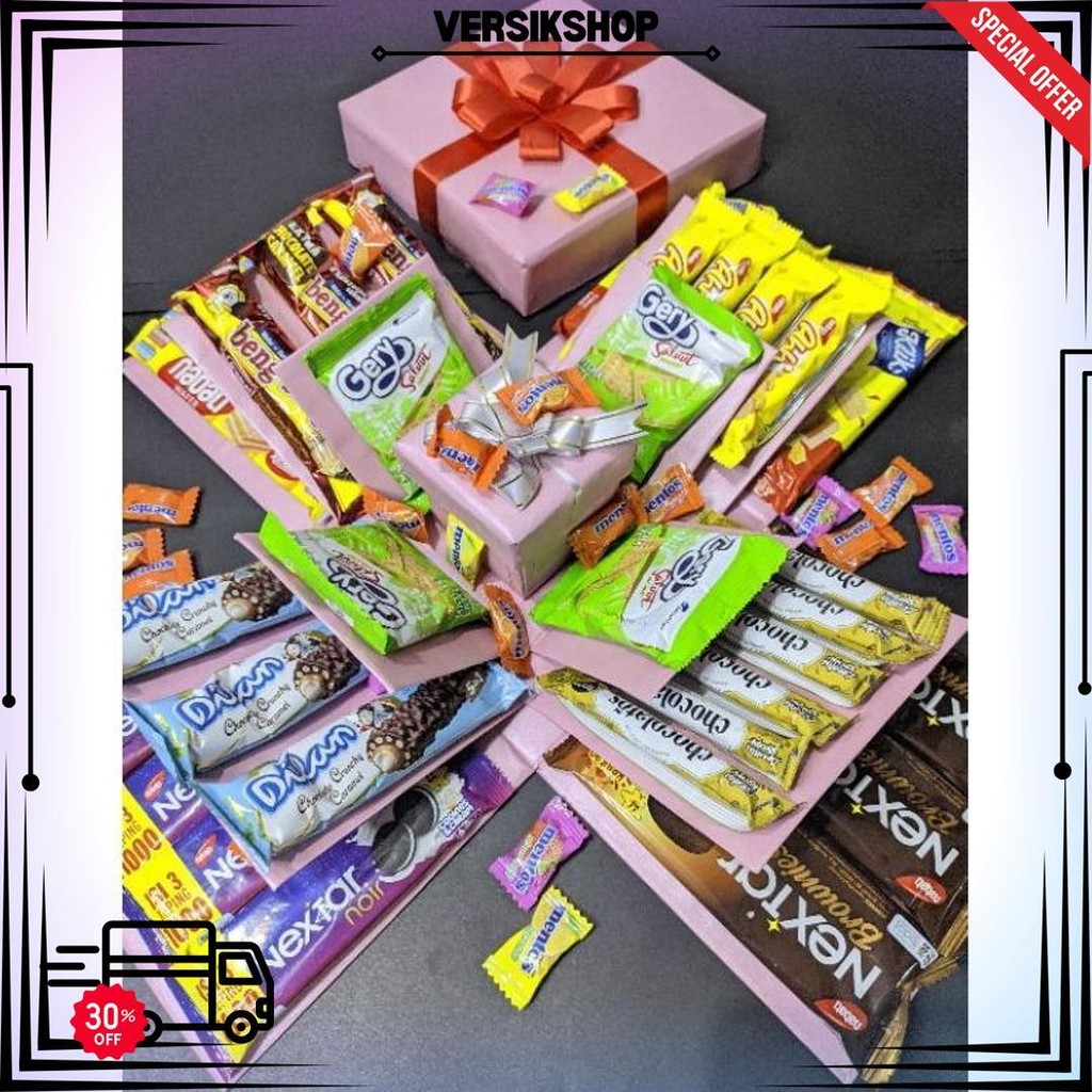 

Hampers Snack Ulang Tahun Valentine Anniversary Hadiah Untuk Anak Pasangan Teman Unik Dan Estetik D Sale