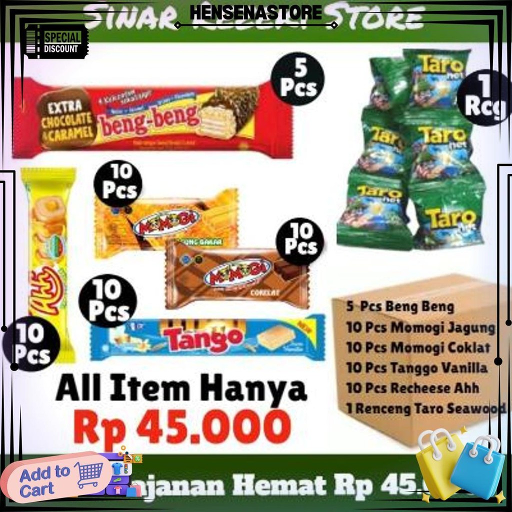 

Paket Jajanan Super Hemat 45000 All Item/Paket Snack/Paket Hemat D Terlaris
