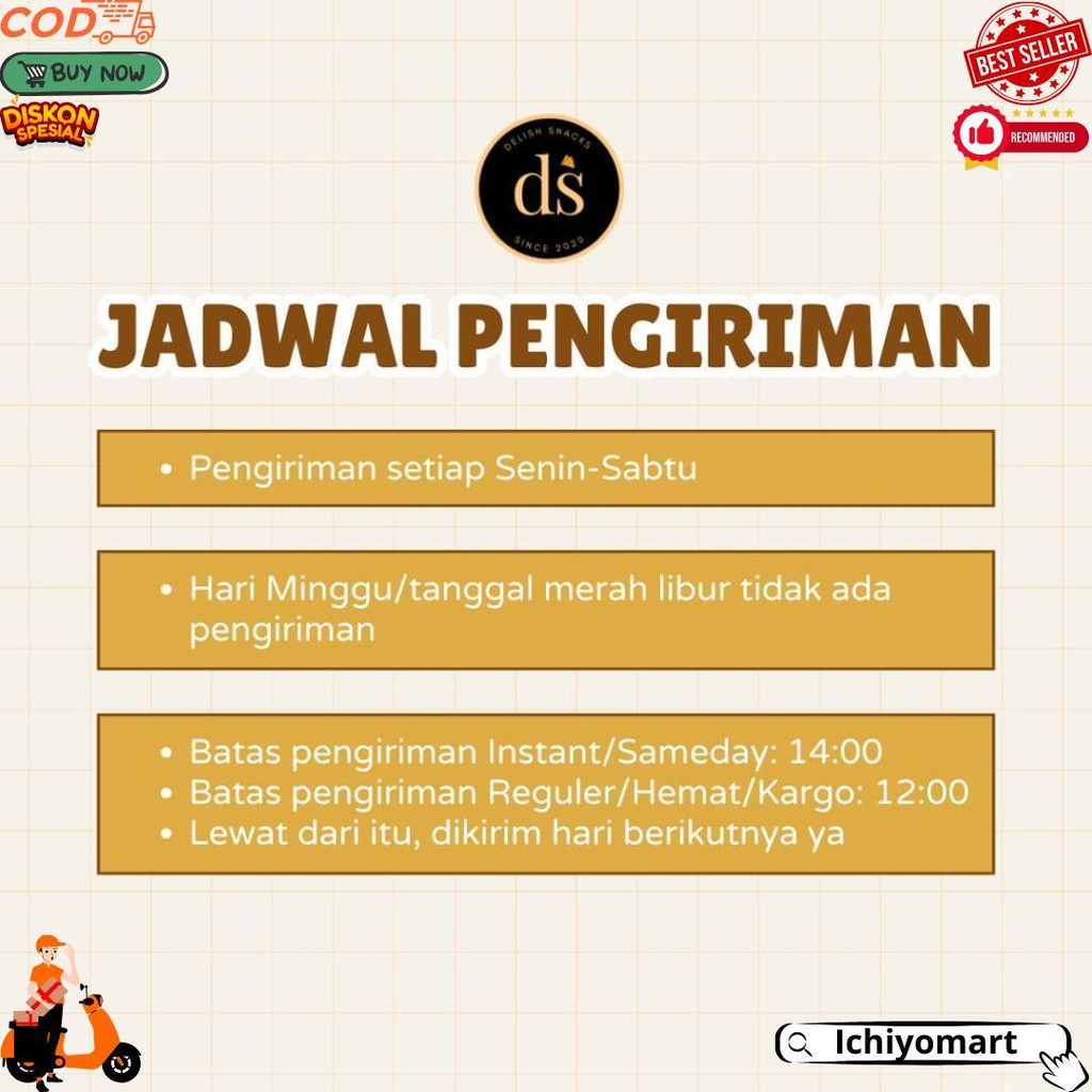 

[Delish Snacks] Hampers Chinese New Year Isi 3 Toples (L) / Bingkisan Parsel Parcel Tahun Baru Imlek D Gratis Ongkir