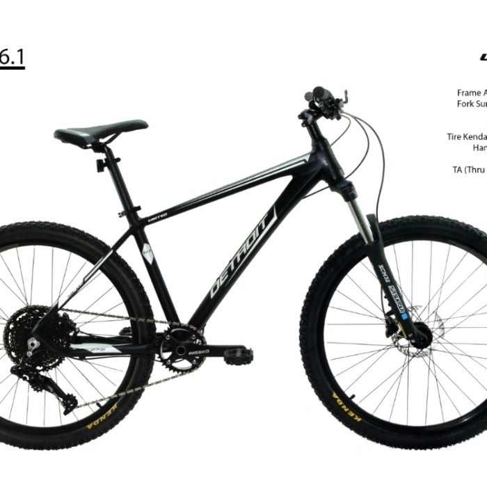 Sepeda MTB 27.5 inch United Detroit 6.1 Hydraulic 12 speed