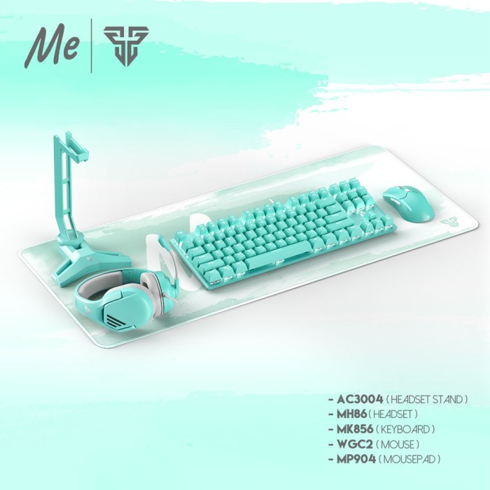 Terhemat Keyboard Mouse Gaming Combo Fantech Mint Edition - Gaming Gear Set