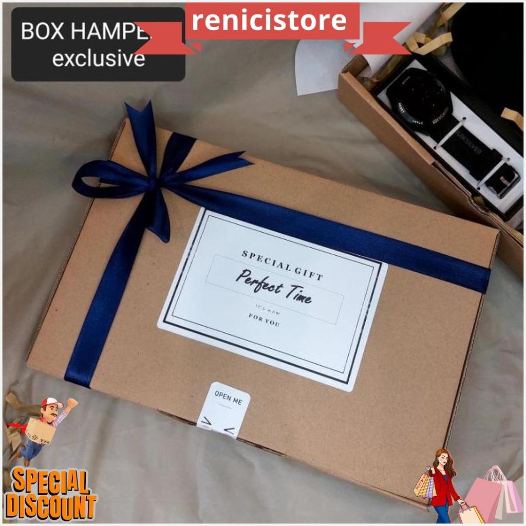 

Hampers Gift Box Cewek / Wanita Exclusive Untuk Kado / Hadiah Isi Jam Tangan || Tas || Dompet Dll Gratis Ongkir