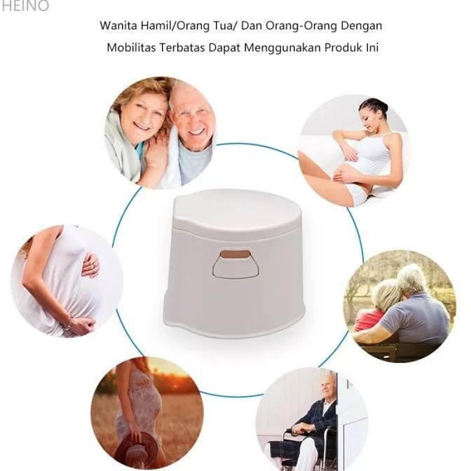 Closet Jongkok Orang Tua Anak Anak Ibu Hamil Pispot Portable Kamar