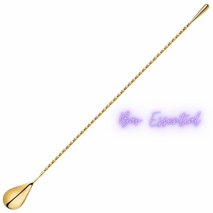 

------] Tea drop long bar spoon gold 40 cm