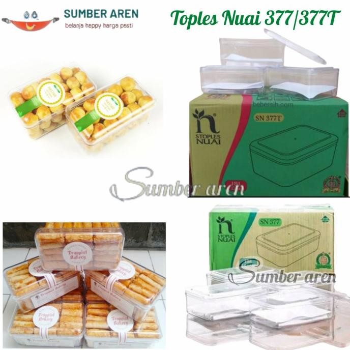 Toples Nuai SN 377-377T Toples Kue Kering Nastar Lebaran Toples Perseg