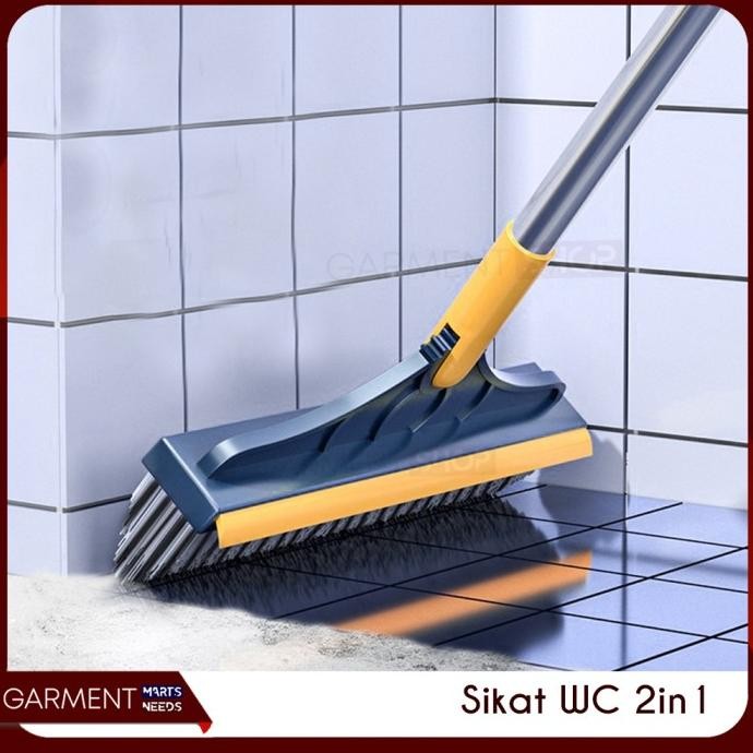 +%+%+%] Sikat Lantai Wiper Pembersih Lantai Dinding Kamar Mandi Gagang Panjang