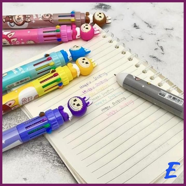

| STV | PULPEN CETEK 10 WARNA LABUBU PC-1544 POPMART THE MONSTER TASTY MACARONS LISA BLACKPINK MECHANICAL MEKANIKAL PEN PENA BOLPEN BOLPOIN LUCU ANAK ALAT TULIS KANTOR SEKOLAH MURAH TERMURAH COD