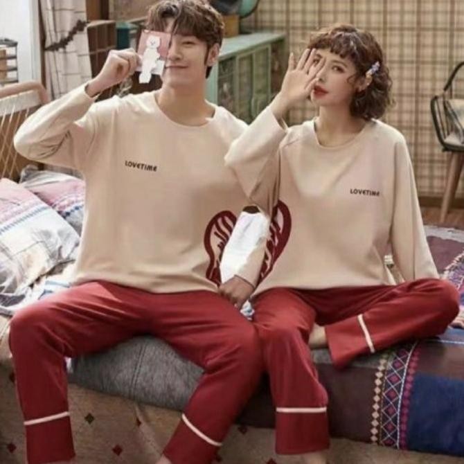 Promo Piyama Couple/Pasangan Import Lucu Adem 12