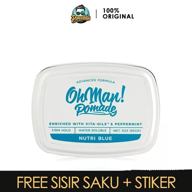 Sale Oh Man Pomade Nutri Blue Firm Hold Water Soluble
