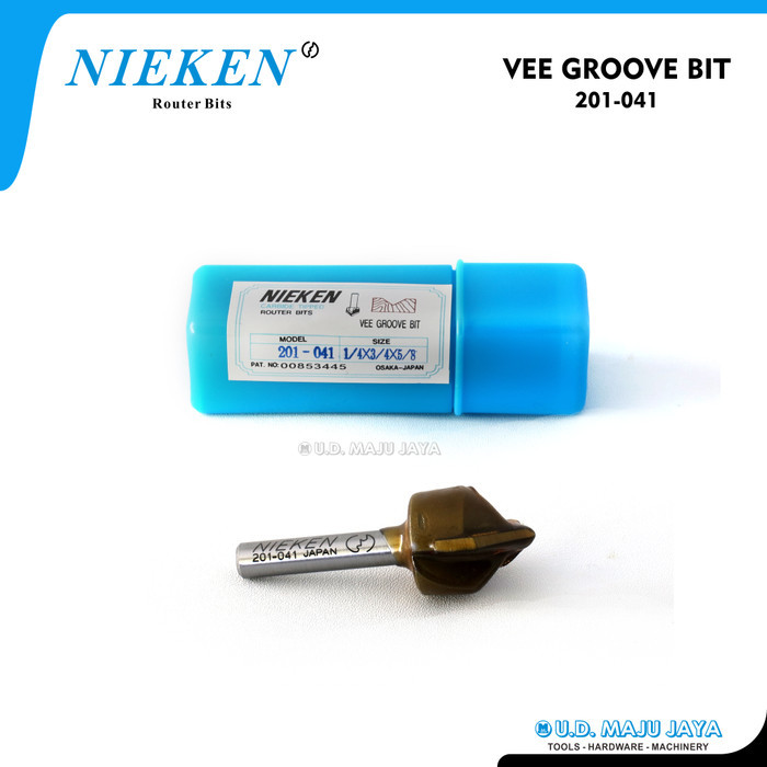 Nieken Router Bits 201-041 ( Mata Profil V / Vee Groove Bit 19Mm )