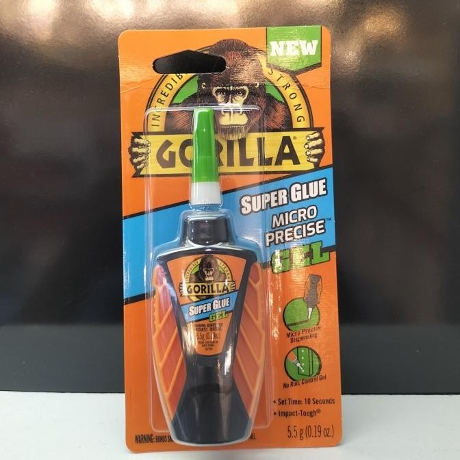

GORILLA LEM PLASTIK KARET KULIT BESI KAYU SUPER GLUE MICRO PRECISE GEL