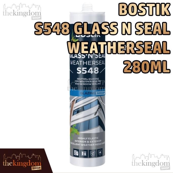 

Bostik S548 Glass N Seal Weatherseal 280ml Sealant Window Jendela