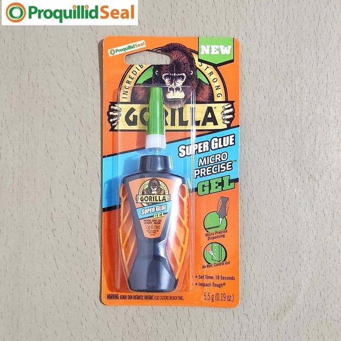 

LEM GORILLA SUPER GLUE MICRO PRECISE GEL KARET KULIT PLASTIK KAYU BESI