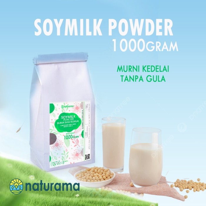 

Susu kedelai bubuk murni 1000 Gram naturama Pure Soy Milk Powder