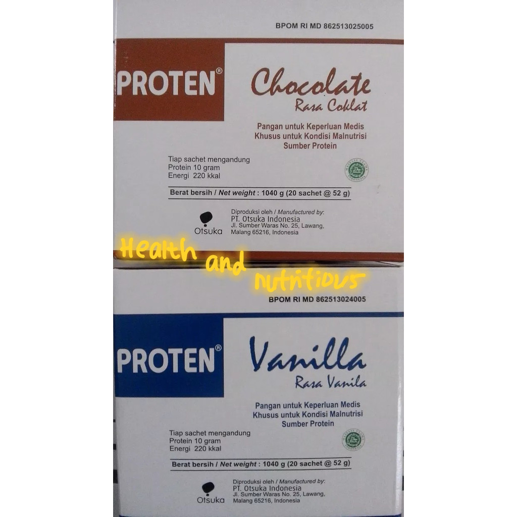 

PROTEN KEDELAI VANILA & COKLAT UKURAN BOX