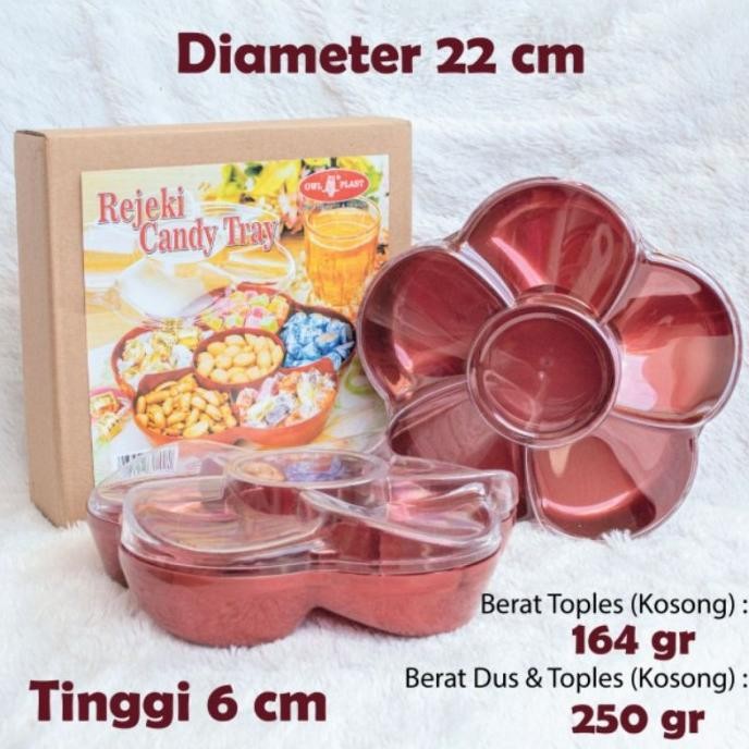 

Candy tray CT 168 - tempat permen imlek - toples permen manisan imlek MRS02