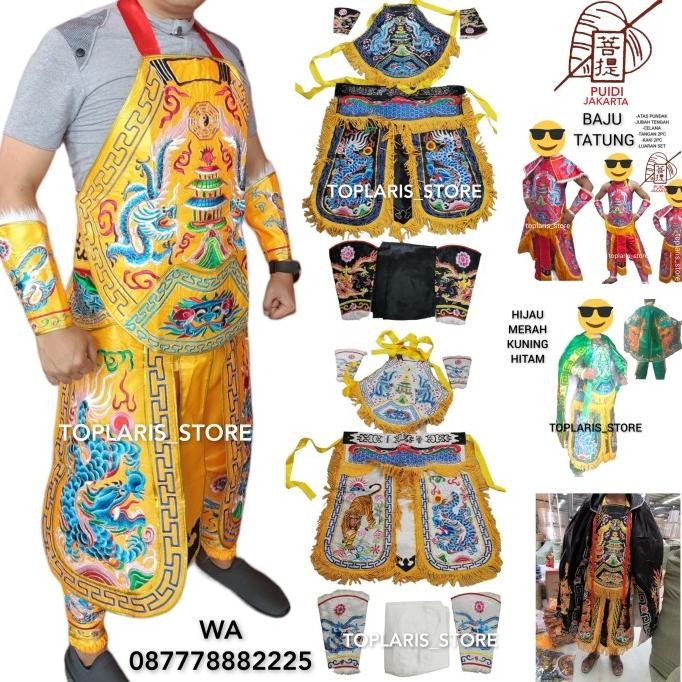 KOSTUM PRIA Baju Otto Tatung Naga Set Bordir