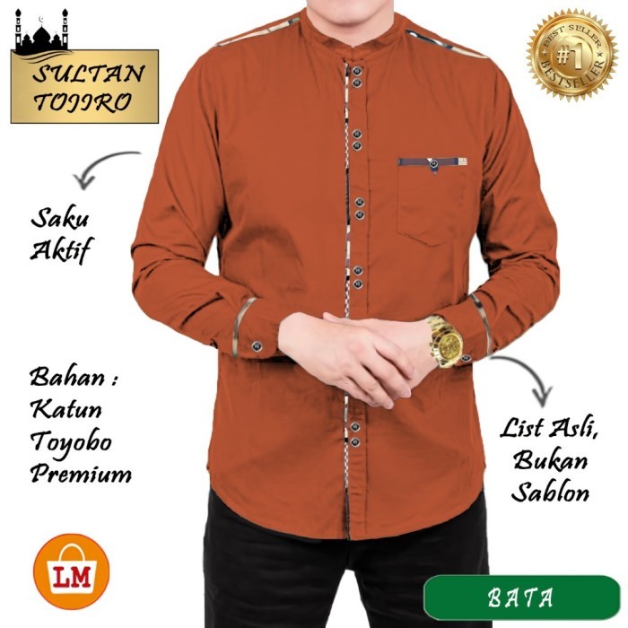 TERLARIS LPM 23355 BAJU KOKO PRIA LENGAN PANJANG TERBARU 2021 SULTAN TOJIRO TERMURAH TERLARIS