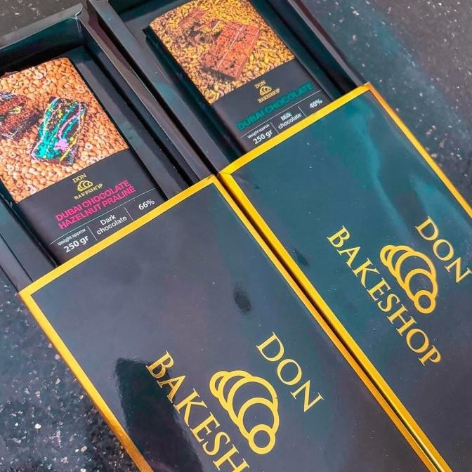 

ready DON BAKESHOP Dubai Chocolate Pistachio Kunafa / Hazelnut Praline DS10