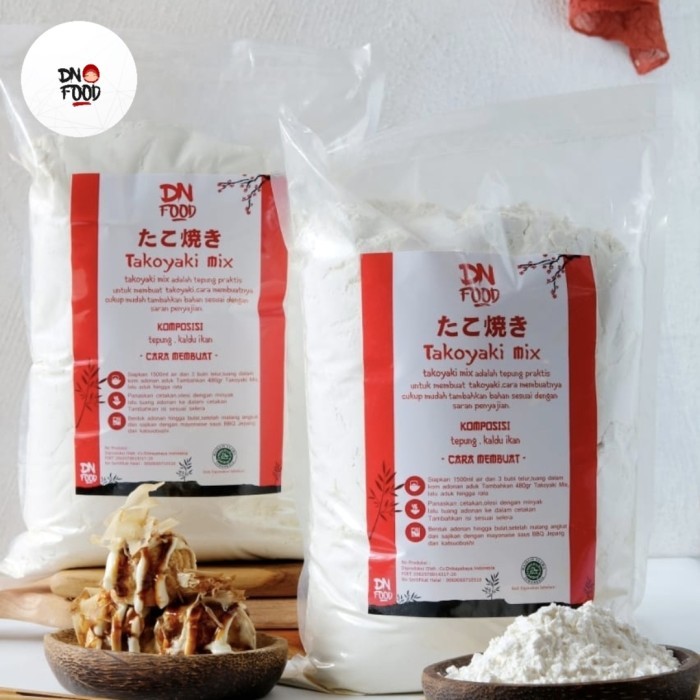 

Tepung Takoyaki dnfood 2500g HALAL MUI