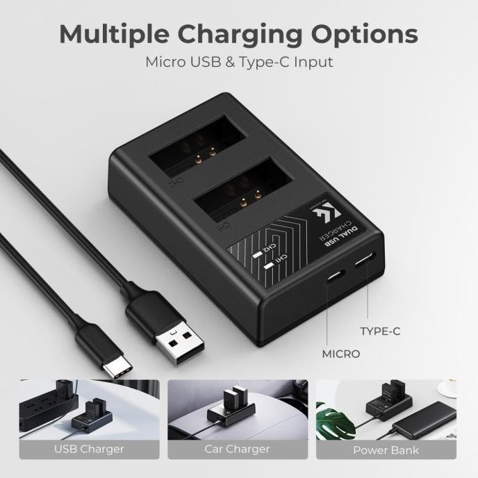 Grosir K&F Concept Lp E12 Battery Baterai & Charger For Canon Eos M50 M100 M200 M10 100D Knf Concept
