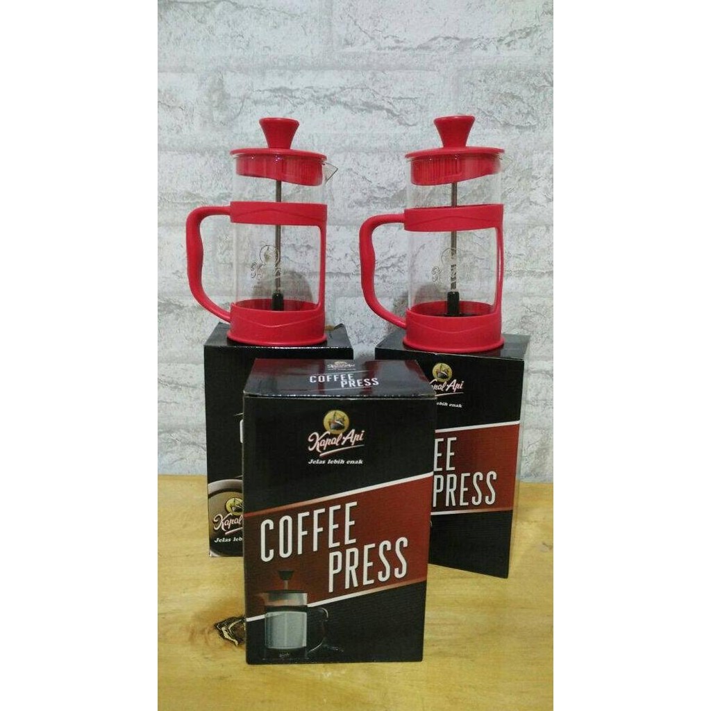FRENCH PRESS COFFEE KAPAL API, PENYEDU KOPI ORIGINAL, COFFEE MAKER