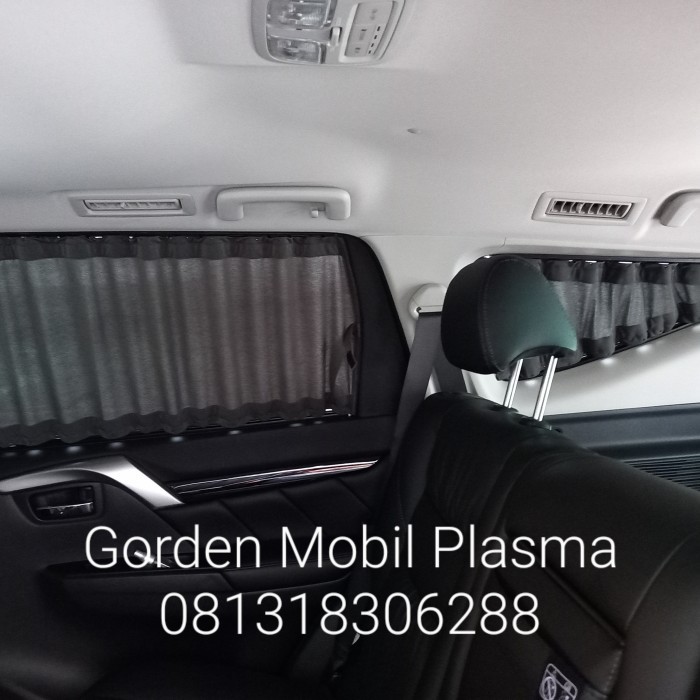 Tirai Mobil Pajero Sport 2016-2023(6kaca samping/tanpa bagasi)