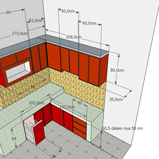 KITCHEN SET ATAS BAWAH CUSTOM MINIMALIS