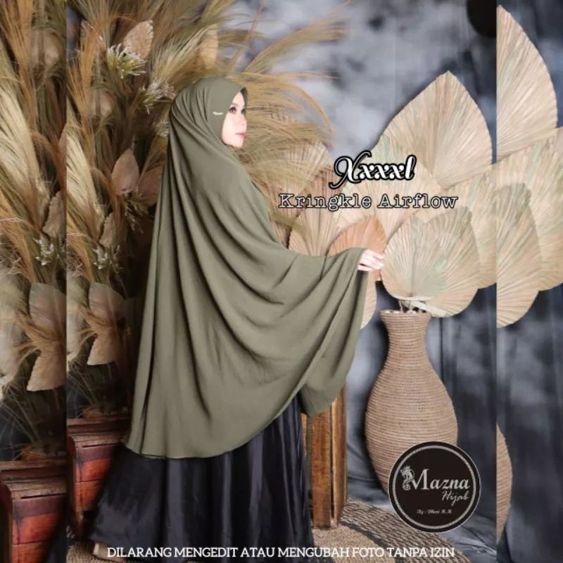 Diskon Jilbab Jumbo Mukena Ori Mazna Klj