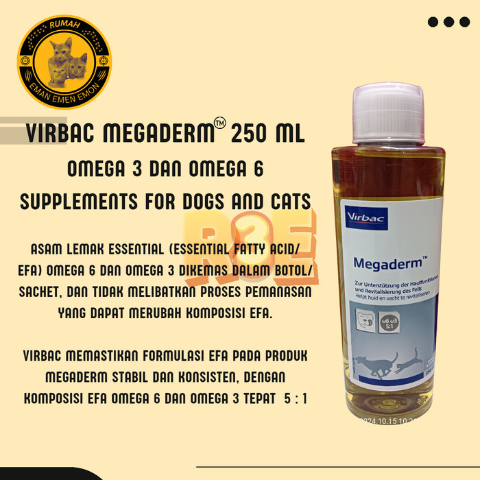 Terbaru VIRBAC MEGADERM 250 ML BOTOL - MEGADERM ASLI ORIGINAL BY VIRBAC - MEGADERM RESMI IMPOR