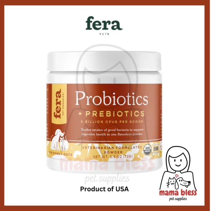 Terbaru FERA Probiotics for Dogs and Cats Suplemen Probiotik Anjing Kucing